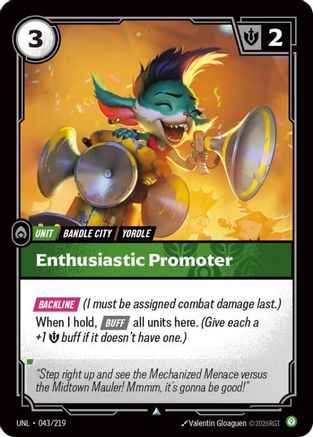 Unleashed (043/219): Enthusiastic Promoter - Foil