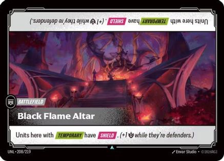 Unleashed (208/219): Black Flame Altar -