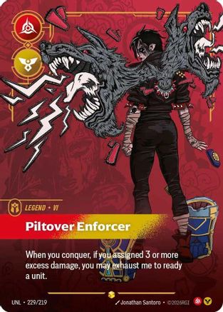 Unleashed (229/219): Vi - Piltover Enforcer (Overnumbered) - Foil