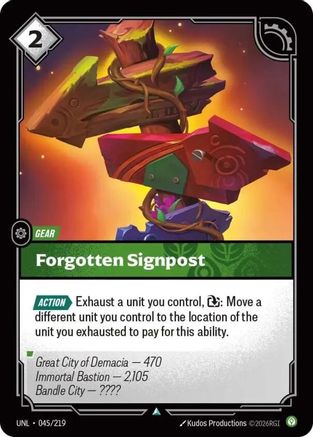Unleashed (045/219): Forgotten Signpost -