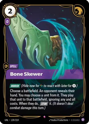 Unleashed (139/219): Bone Skewer - Foil