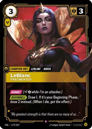 Unleashed (172/219): LeBlanc - Fragmented - Foil