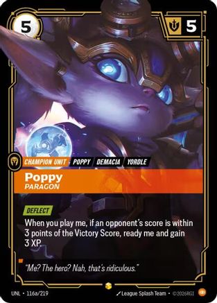 Unleashed (116a/219): Poppy - Paragon (Alternate Art) - Foil