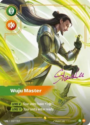Unleashed (231*/219): Master Yi - Wuju Master (Signature) - Foil