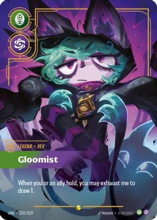 Unleashed (232/219): Vex - Gloomist (Overnumbered) - Foil
