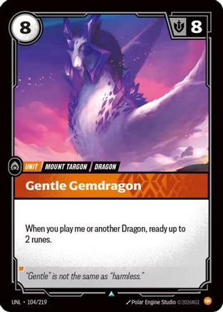 Unleashed (104/219): Gentle Gemdragon -