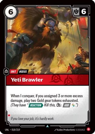 Unleashed (018/219): Yeti Brawler -
