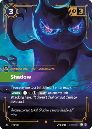 Unleashed (194/219): Shadow - Foil