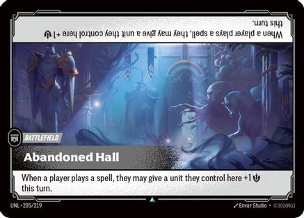 Unleashed (205/219): Abandoned Hall -