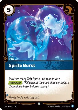 Unleashed (069/219): Sprite Burst - Foil