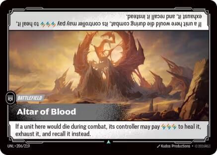 Unleashed (206/219): Altar of Blood - Foil