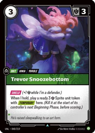Unleashed (048/219): Trevor Snoozebottom - Foil