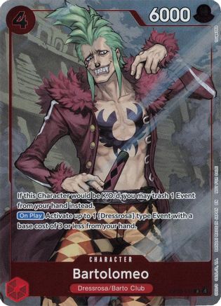 Adventure on Kamis Island  OP15-014 Bartolomeo (Dash Pack) (OP15-014)  - Foil - Rare