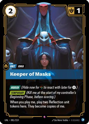 Unleashed (081/219): Keeper of Masks - Foil