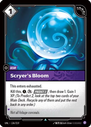 Unleashed (136/219): Scryer's Bloom - Foil