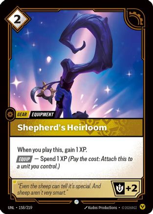 Unleashed (158/219): Shepherd's Heirloom - Foil