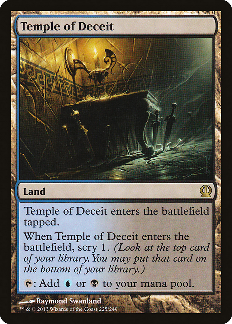 Theros - (THS-225) - Temple of Deceit Foil