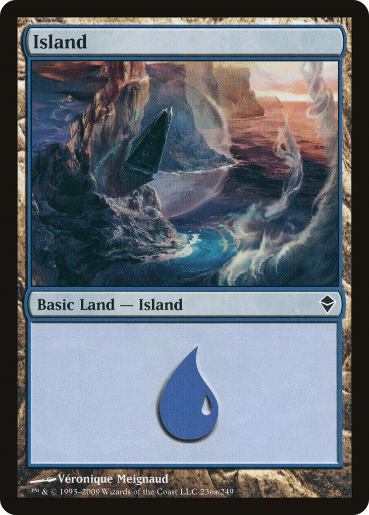 Zendikar - (ZEN-236A) - Island (236a)