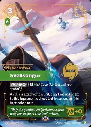 Riftbound Judge Promotional Cards (059/221): Svellsongur - Foil
