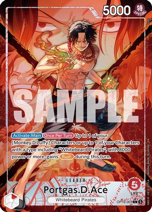 The Time of Battle  OP16-001 Portgas.D.Ace (001) (Alternate Art) (OP16-001)  - Foil - Leader