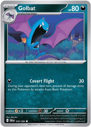 ME04 Chaos Rising  050 Golbat  - Reverse Holofoil - Common
