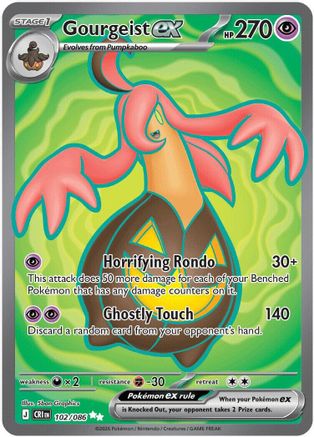 ME04 Chaos Rising  102/086 Gourgeist ex  - Holofoil - Ultra Rare