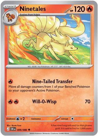 ME04 Chaos Rising  009 Ninetales  - Uncommon