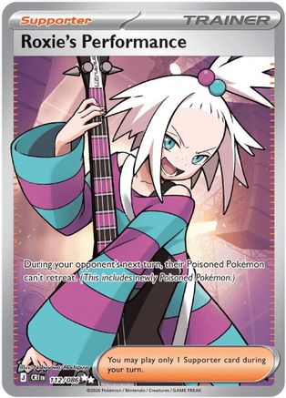 ME04 Chaos Rising  112/086 Roxie's Performance  - Holofoil - Ultra Rare