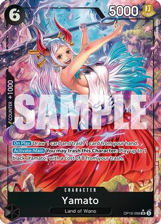 The Time of Battle  OP16-098 Yamato (098) (Alternate Art) (OP16-098)  - Foil - Super Rare