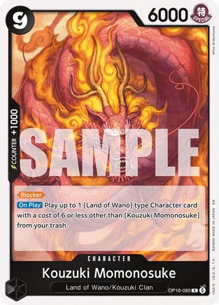 The Time of Battle  OP16-085 Kouzuki Momonosuke (085) (OP16-085)  - Foil - Rare