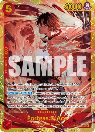 The Time of Battle  OP16-118 Portgas.D.Ace (118) (OP16-118)  - Foil - Secret Rare