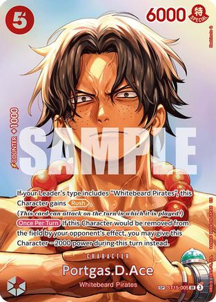 The Time of Battle  ST15-005 Portgas.D.Ace (SP) (ST15-005)  - Foil - Super Rare