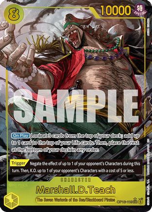 The Time of Battle  OP16-119 Marshall.D.Teach (119) (Alternate Art) (OP16-119)  - Foil - Secret Rare