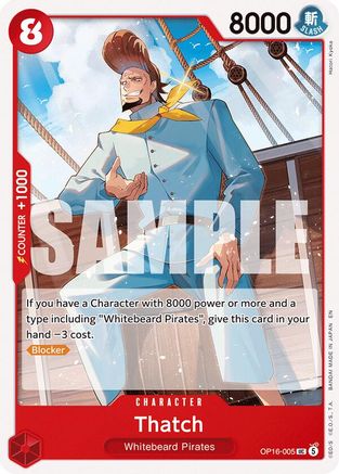 The Time of Battle  OP16-005 Thatch (OP16-005)  - Uncommon