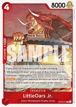 The Time of Battle  OP16-017 LittleOars Jr. (OP16-017)  - Foil - Rare