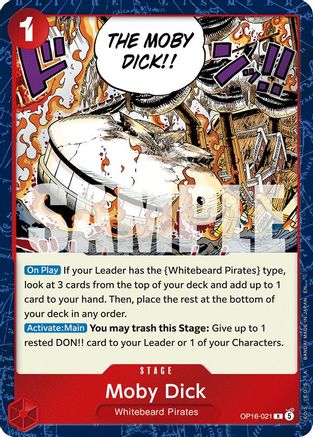 The Time of Battle  OP16-021 Moby Dick (OP16-021)  - Foil - Rare