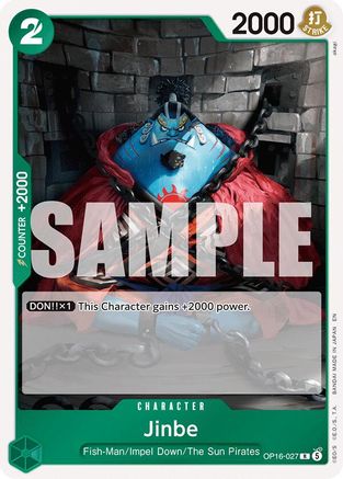 The Time of Battle  OP16-027 Jinbe (027) (OP16-027)  - Foil - Rare