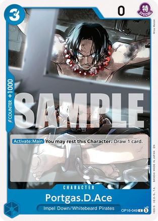 The Time of Battle  OP16-049 Portgas.D.Ace (049) (OP16-049)  - Common
