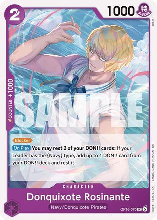 The Time of Battle  OP16-070 Donquixote Rosinante (OP16-070)  - Uncommon