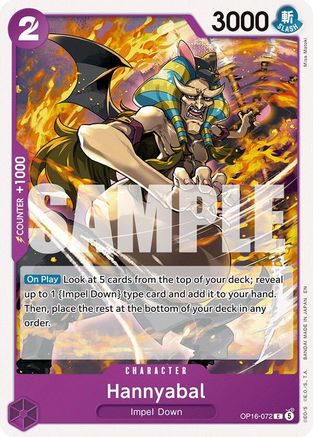 The Time of Battle  OP16-072 Hannyabal (OP16-072)  - Common