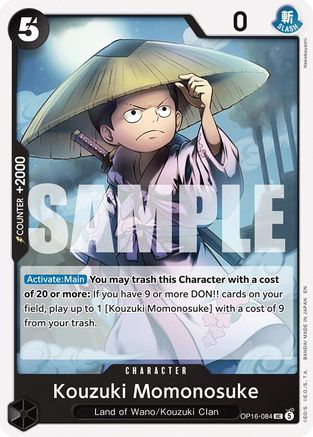The Time of Battle  OP16-084 Kouzuki Momonosuke (084) (OP16-084)  - Uncommon