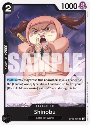 The Time of Battle  OP16-087 Shinobu (OP16-087)  - Uncommon