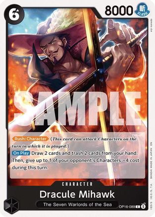 The Time of Battle  OP16-089 Dracule Mihawk (OP16-089)  - Common