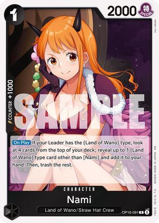 The Time of Battle  OP16-091 Nami (OP16-091)  - Foil - Rare