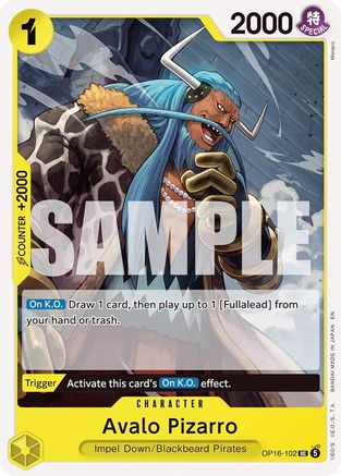 The Time of Battle  OP16-102 Avalo Pizarro (OP16-102)  - Uncommon