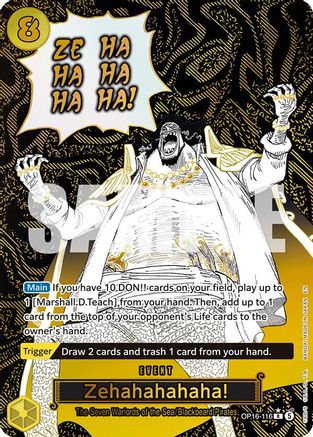 The Time of Battle  OP16-116 Zehahahahaha! (Alternate Art) (OP16-116)  - Foil - Rare