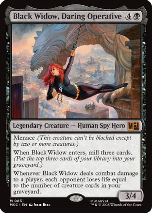 Commander: Marvel Super Heroes - (MSC-831) - Black Widow, Daring Operative Foil