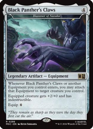 Commander: Marvel Super Heroes - (MSC-286) - Black Panther's Claws - Hammer of Nazahn