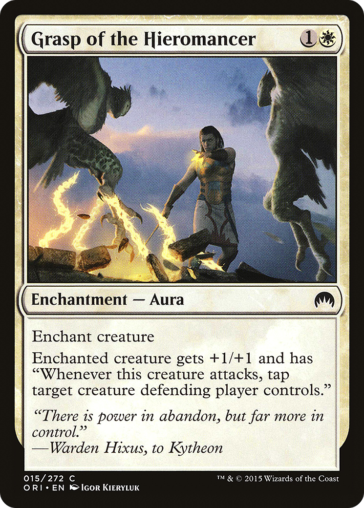 Magic Origins - (ORI-015) - Grasp of the Hieromancer Foil