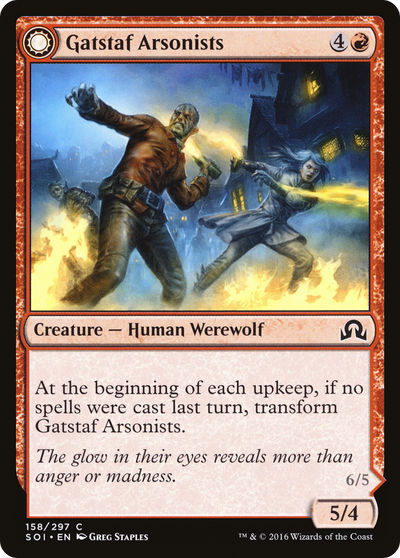 Shadows over Innistrad - (SOI-158) - Gatstaf Arsonists: (Double Faced Transform) Foil